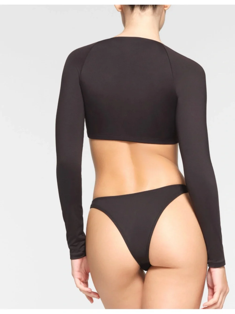 SKIMS RECYCLED SWIM LONG SLEEVE UNDERWIRE TOP Size XL ~ NWT